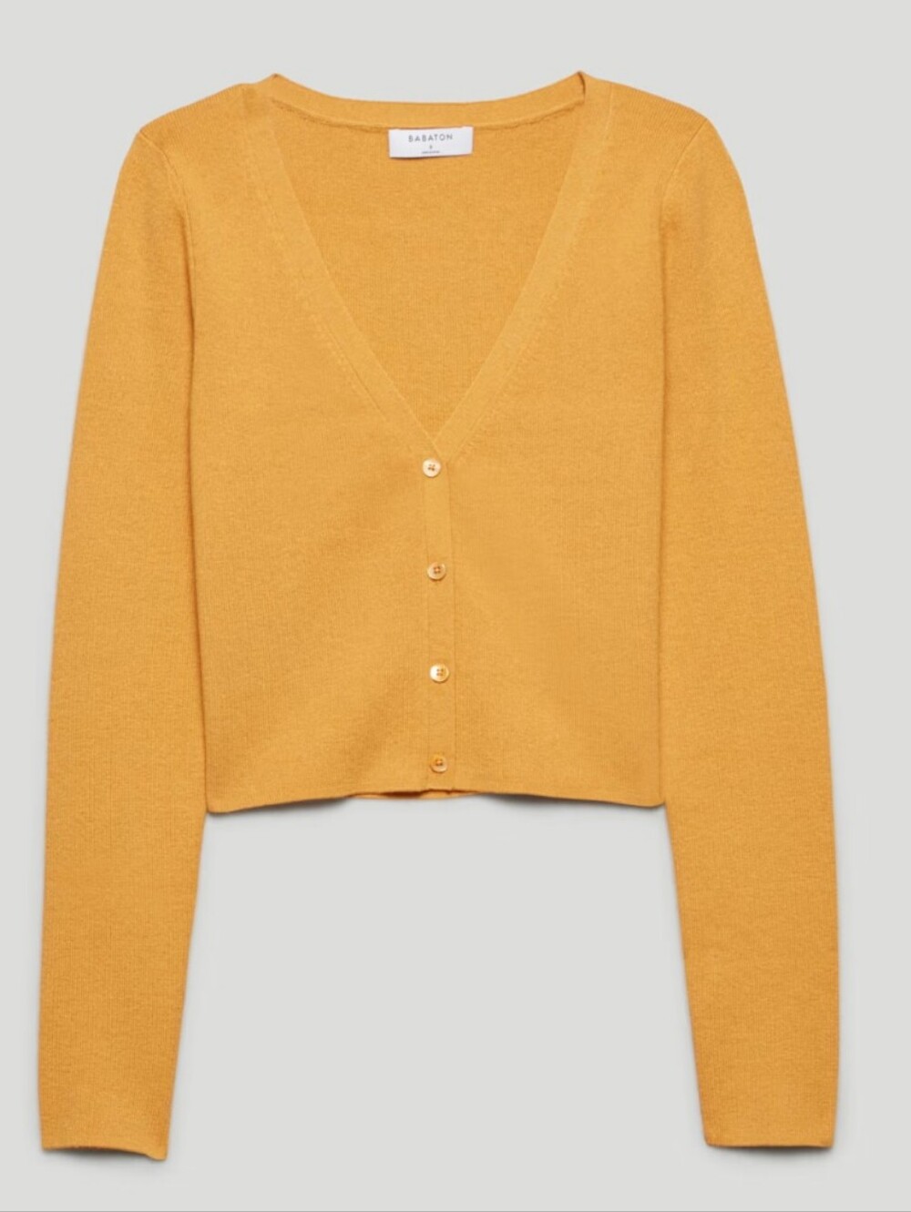 Aritzia Babaton Georgia Cardigan mustard yellow Goldie xs